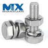 Tornillo de fijación con punta de perro completa y cabeza hexagonal