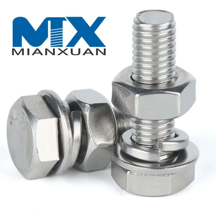 Tornillo de fijación con punta de perro completa y cabeza hexagonal