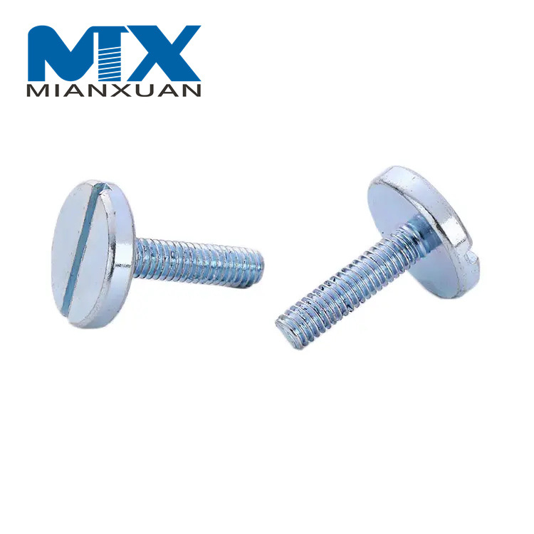 Tornillos de cabeza cilíndrica ranurada grande Tornillos de cabeza ranurada con cabeza grande