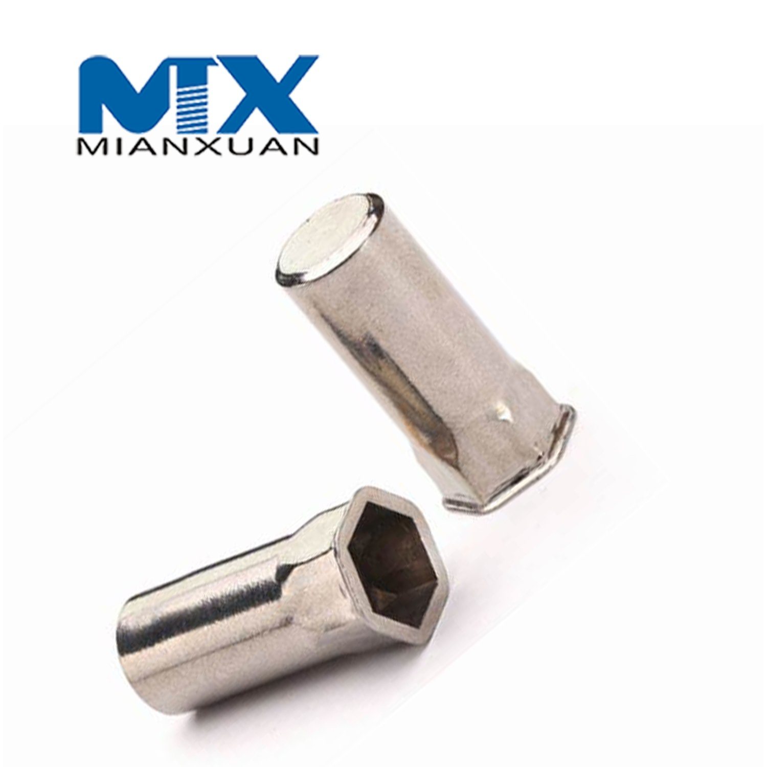 Tuercas de remache de inserción ODM hexagonales completas personalizadas OEM 8m para hardware