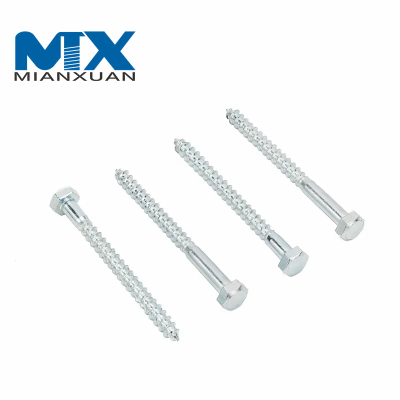Tornillo de cabeza hexagonal DIN571 Tornillo para madera