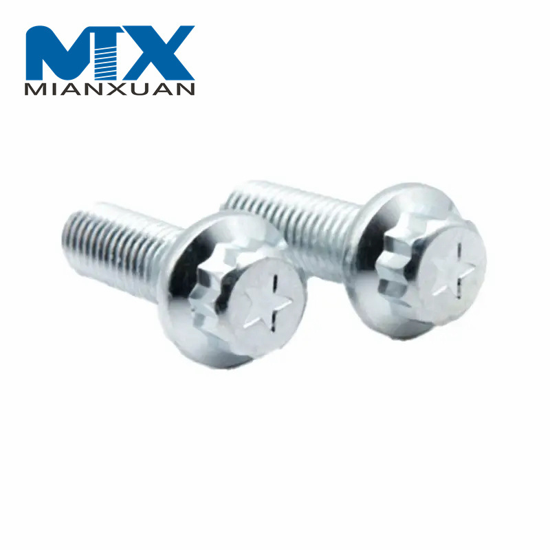 Mayorista de fábrica Torx-Head Perno Torx de cabeza de brida de perfil negro