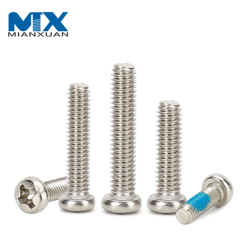 Todos los tornillos Phillips de cabeza plana de tornillo de máquina empotrado en cruz de acero inoxidable DIN7985 de todos los tamaños