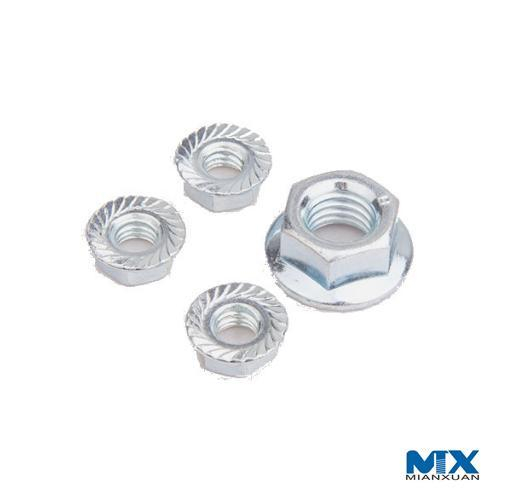 Tuercas hexagonales con brida para automóvil
