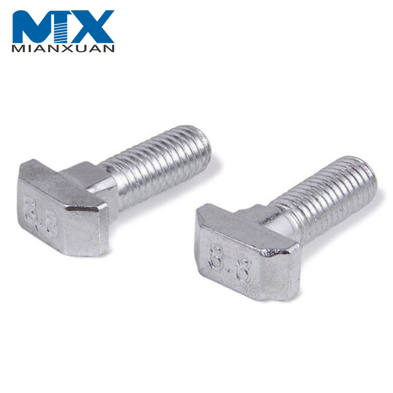 M10 modificó el perno cuadrado DIN186 T de la cabeza de martillo del acero inoxidable para requisitos particulares 304 316