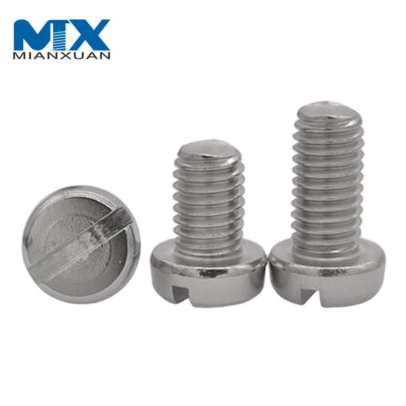 Tornillo de máquina de acero ranurado DIN84 4,8/C1008 del perno de la cabeza de cacerola del queso