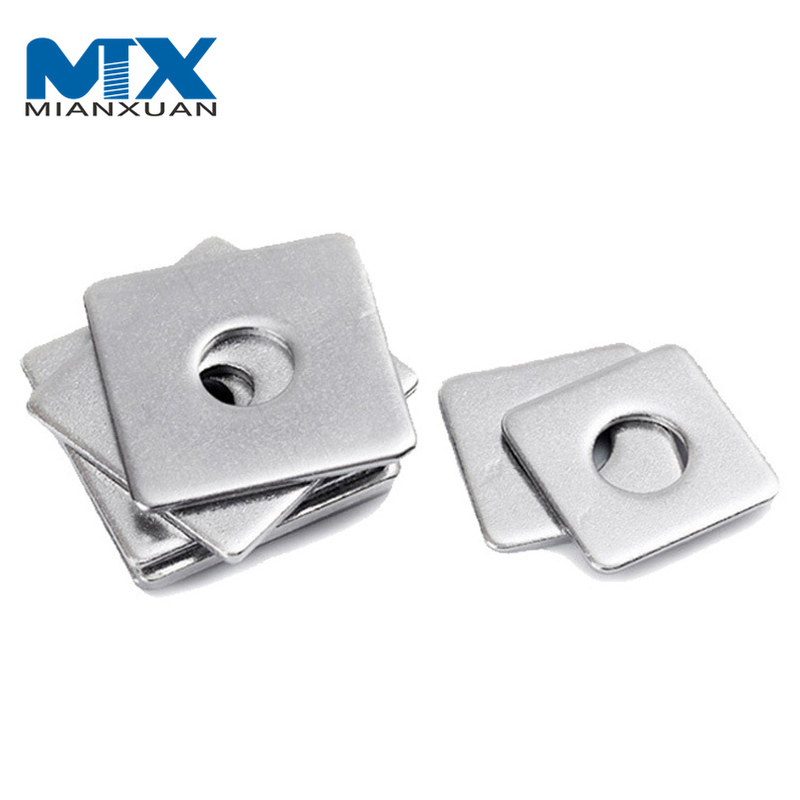 DIN436 Acero inoxidable 316 Arandela plana cuadrada Arandela de pared LED Tuerca Perno y arandela