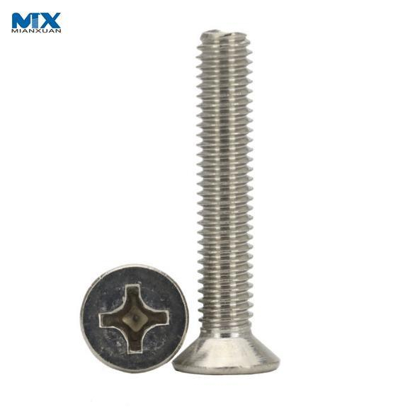 Tornillos de cabeza plana empotrados de pH de acero inoxidable