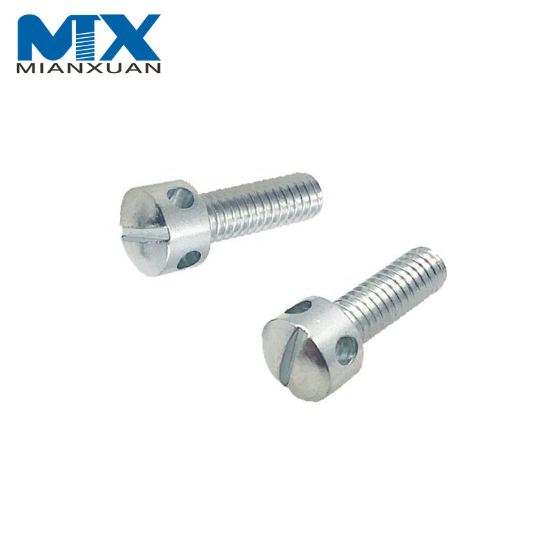 Tornillo de sellado del cabrestante de culata ranurado con rosca métrica DIN404 DIN404