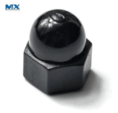 Tuercas hexagonales de acero al carbono con cabeza domo para muebles