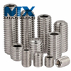 Tornillos de fijación hexagonales de rosca completa con punta plana