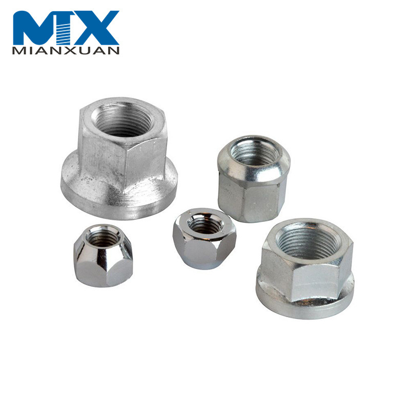 Tuercas de cubo de rueda DIN 74361 Tuercas esféricas con orejeta de bloqueo hexagonal con brida