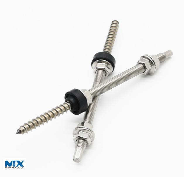 Tornillos de pasador de acero inoxidable para energía solar
