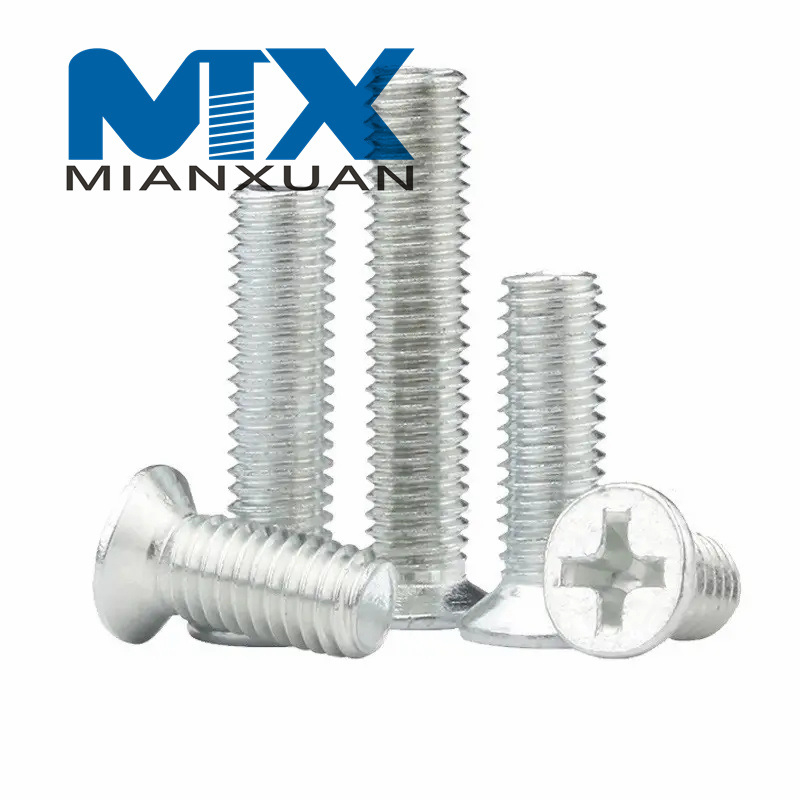 Tornillo de máquina con cabeza Tornillos de cabeza avellanada empotrados en cruz