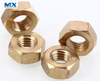 Tuercas hexagonales de latón para construcción