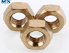 Tuercas hexagonales de latón para construcción
