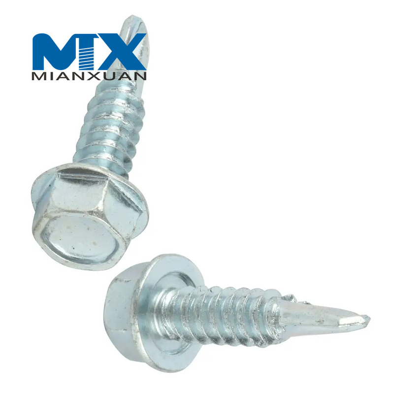 Tornillo Tek de tamaño completo con cabeza hexagonal DIN7504K