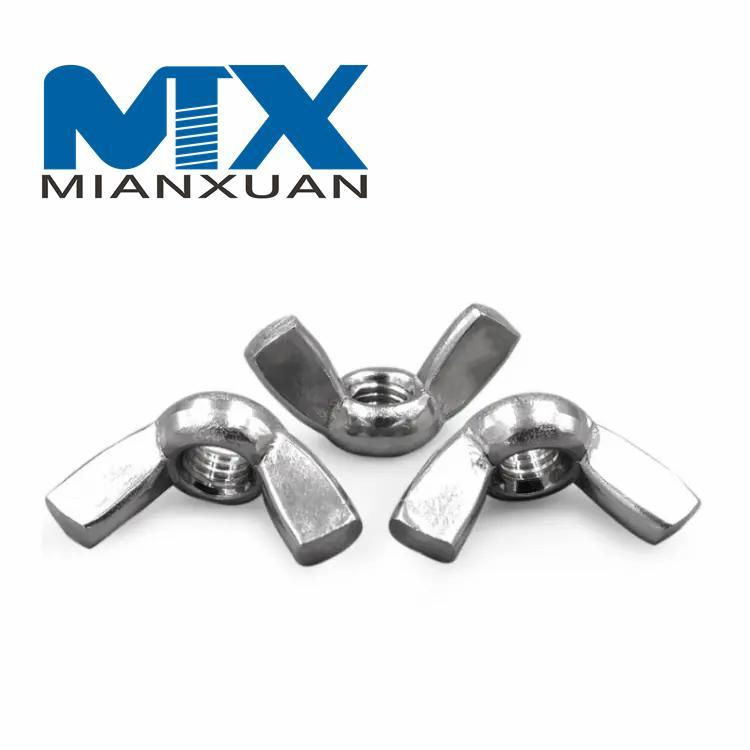 Tuerca de mariposa de acero inoxidable SS304 DIN315