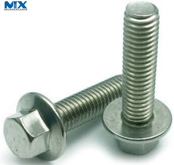 Pernos de brida hexagonal para construcción