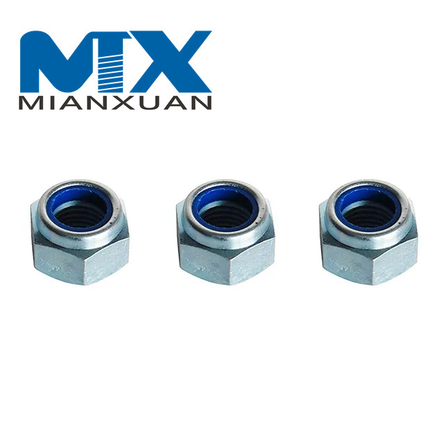 Tuerca hexagonal antideslizante de nailon autoblocante DIN985 de venta caliente