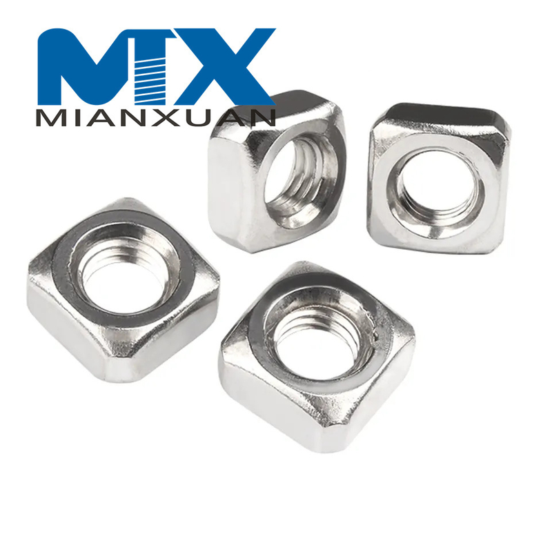 Tuerca hexagonal personalizada de alta calidad DIN557 Tuerca cuadrada de acero inoxidable 304