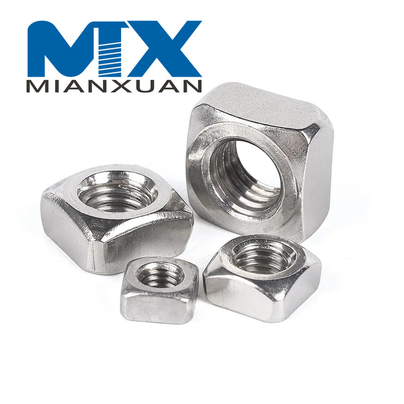 Tuerca hexagonal personalizada de alta calidad DIN557 Tuerca cuadrada de acero inoxidable 304