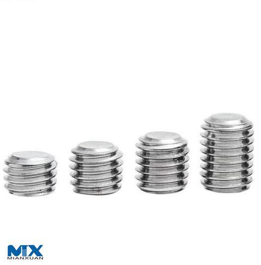 Tornillos de fijación hexagonales con punta plana