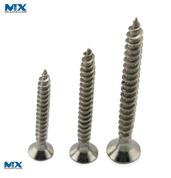 Tornillos para aglomerado de acero inoxidable/tornillos para terrazas