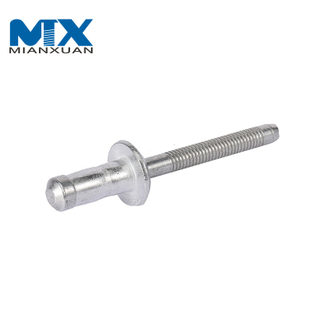 Remache ciego de extremo cerrado sellado con remache pop plano de acero de aluminio DIN7337