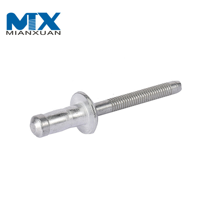 Remache ciego de extremo cerrado sellado con remache pop plano de acero de aluminio DIN7337