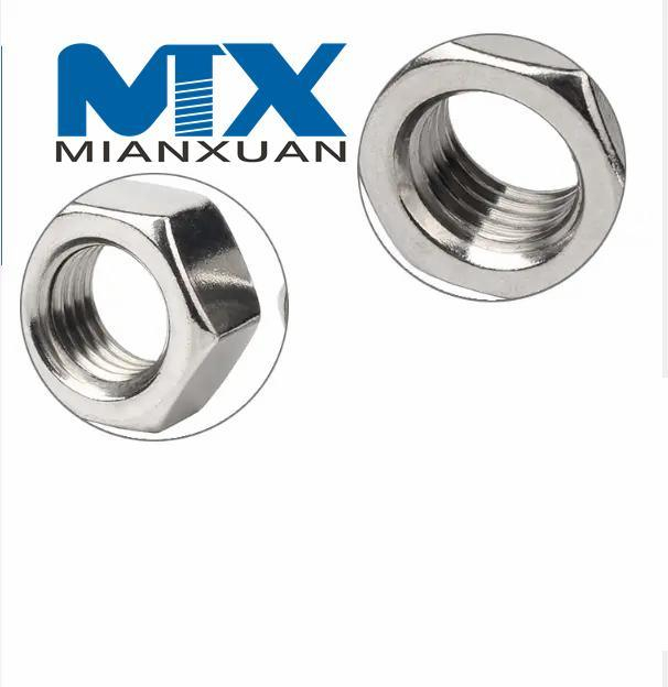 Tuerca hexagonal de acero inoxidable A2 A4 SS304 SS316