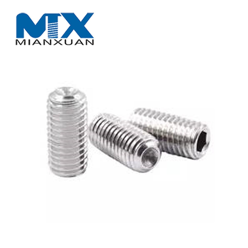 Fabricante estándar de acero inoxidable del perno de fijación del tornillo DIN916 A2 A4 18-8