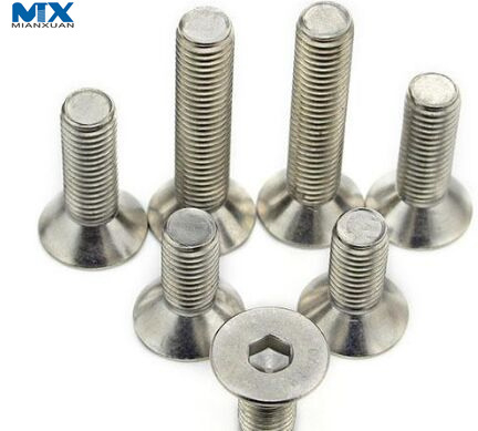 Tornillos de cabeza avellanada con casquillo hexagonal
