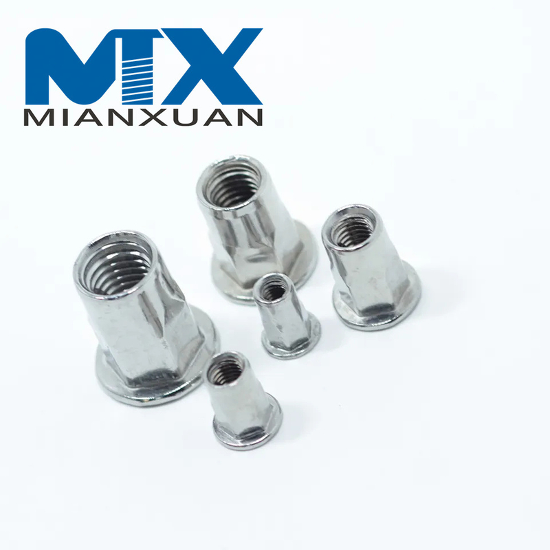 Tuerca de remache ciego medio hexagonal SS304