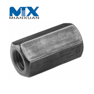 DIN6334 Tuerca hexagonal Acero al carbono Fabricante estándar Zinc negro