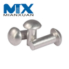 Remache macizo de cabeza redonda de aluminio DIN660