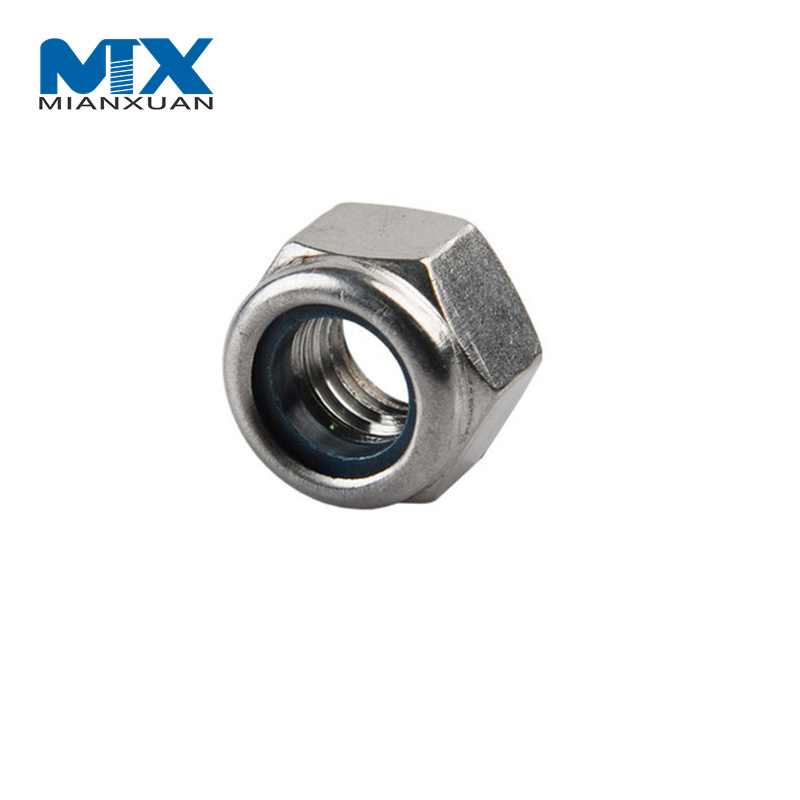 DIN985 Métrico Unc Acero al carbono Acero inoxidable Zincado Tuerca de bloqueo de nailon DIN985