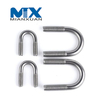Acero al carbono 4,8 8,8 10,9 12,9 Sujetador de perno en U de acero dulce con tuerca hexagonal DIN3570 M3 M4 M5 M6 M8 Galvanizado liso negro de zinc