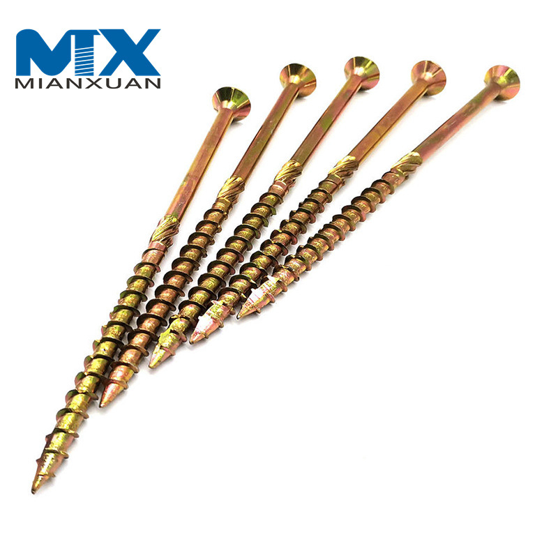 Tornillos para aglomerado con accionamiento Torx de cabeza avellanada y 6 puntas