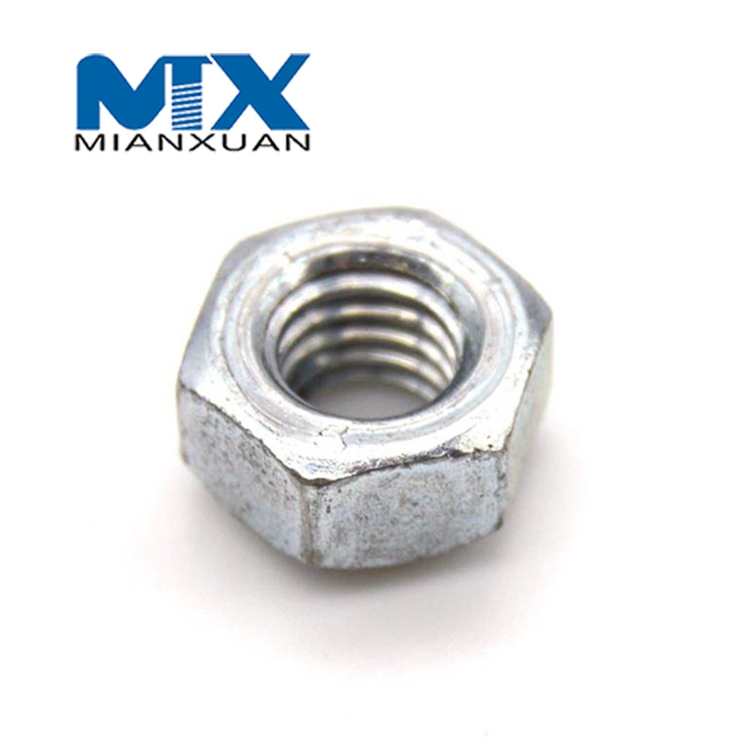 Acero al carbono 4,8 8,8 10,9 12,9 Tuerca hexagonal de acero dulce DIN 562 557 Tuerca hexagonal DIN557 DIN562 M24 M30 M36 M42 M48 Zinc negro liso Galvanizado