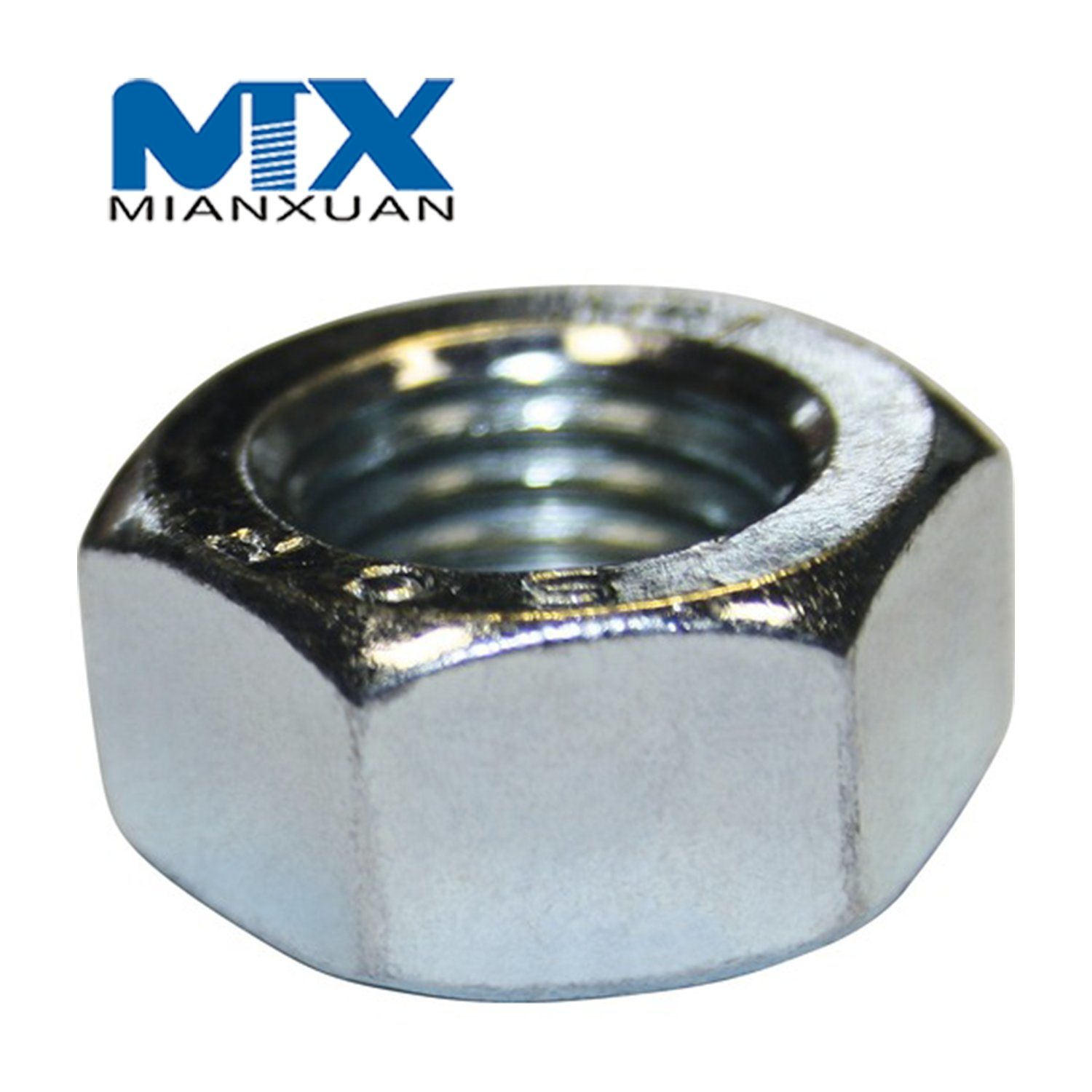 Acero al carbono 4.8 8.8 10.9 12.9 Tuerca hexagonal de acero dulce DIN 562 557 Tuerca hexagonal DIN557 DIN562 M12 M14 M16 M20 Zinc Negro Llano Galvanizado