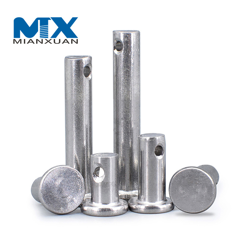 DIN1444 Acero inoxidable 304 316 3 mm 4 mm 5 mm DIN1444 Pasador de horquilla con orificio