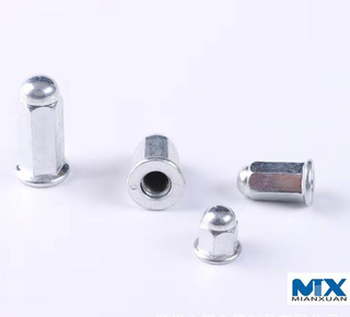 Tuercas con brida hexagonal de acero inoxidable con cabeza domo soldada
