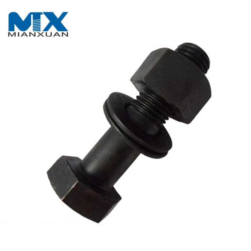 Perno de cabeza cuadrada de acero al carbono de acero inoxidable A325 DIN6914 con tuerca