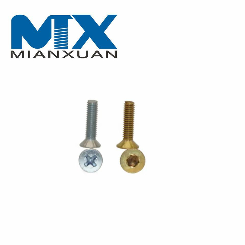 Tornillo de cabeza plana avellanada con tornillos ranurados de acero inoxidable 304
