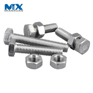 Arandela de tornillo de tuerca hexagonal de grado 8,8 de fabricación de China DIN931 DIN933