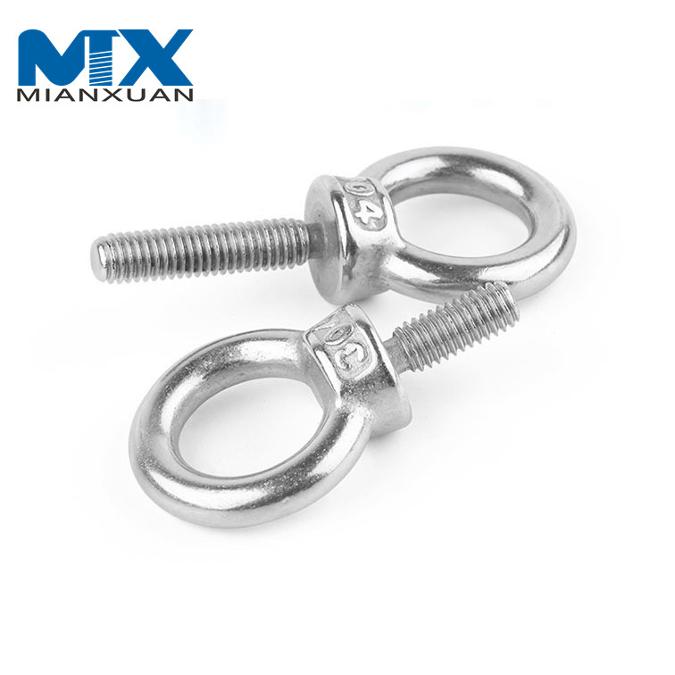 Perno de argolla de elevación DIN580 de acero inoxidable AISI304/316 DIN580