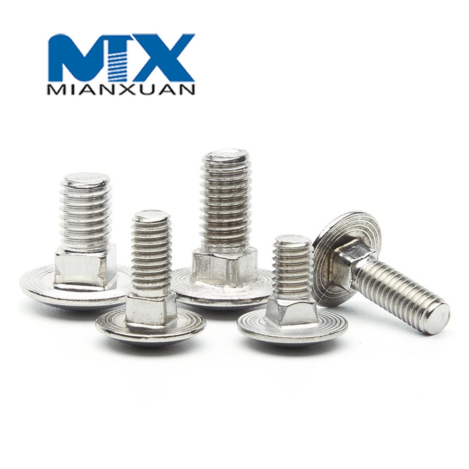 Perno de tornillo de máquina DIN603 de acero inoxidable