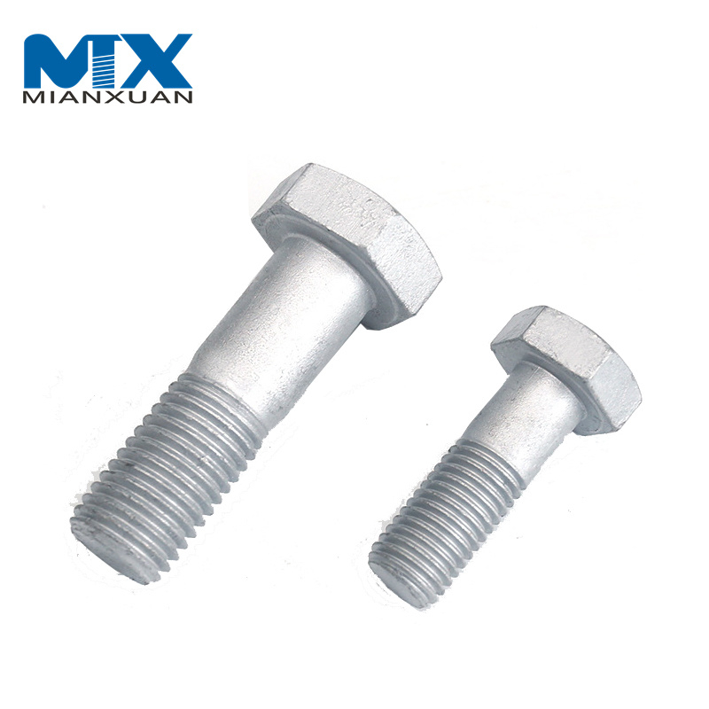 Pernos pesados ​​Estructural DIN 933/A325m 8s ASTM A325 Perno hexagonal roscado por completo