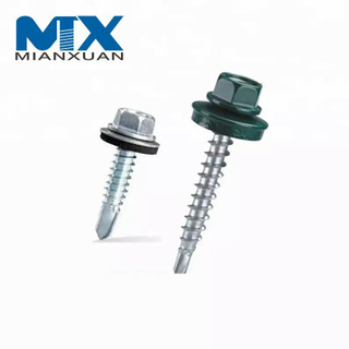 Tornillo autoperforante con cabeza de brida hexagonal de acero inoxidable